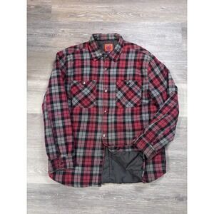 Big Mac JC Penney Flannel Mens Size Large Full Snap VTG 90s Shacket Midweight